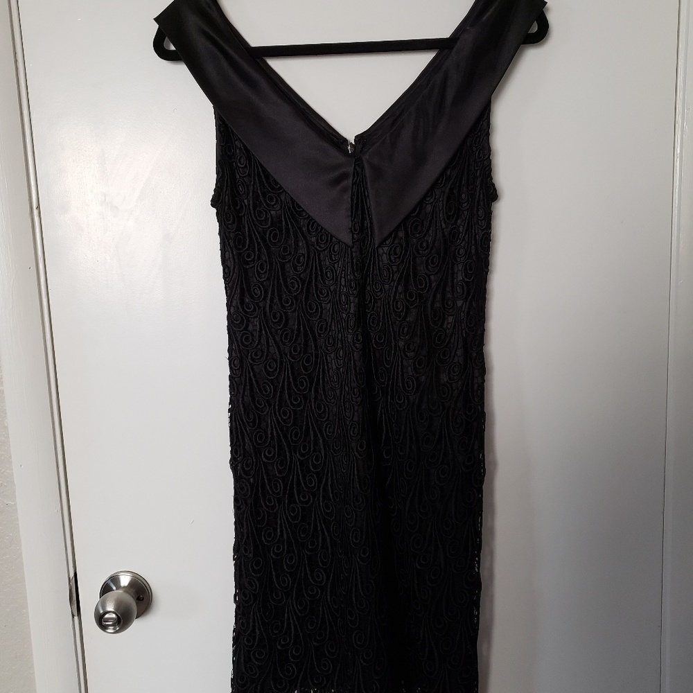 Yoana Baraschi Black Lace Cocktail Dress Size 4